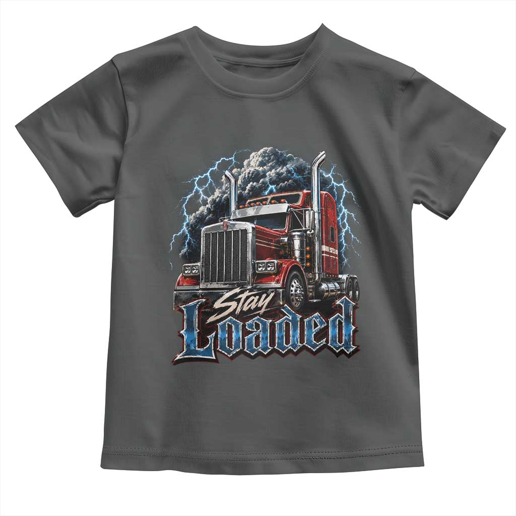 Truck Driver Toddler T Shirt Funny Trucker Husband Big Rig Semi Trailer Truckin