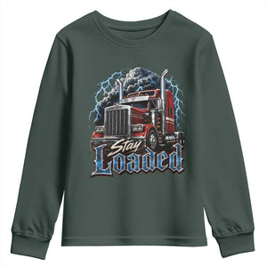 Truck Driver Youth Sweatshirt Funny Trucker Husband Big Rig Semi Trailer Truckin