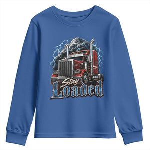 Truck Driver Youth Sweatshirt Funny Trucker Husband Big Rig Semi Trailer Truckin