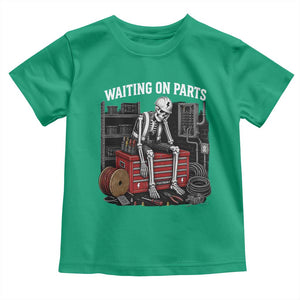 Electrician Skeleton Toddler T Shirt Waiting On Parts Funny Graphic