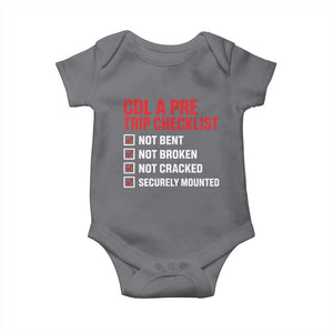 CDL A Pre Trip Checklist Trucker Baby Onesie Driver Safety Inspection Graphic