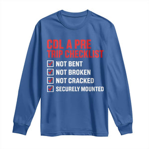 CDL A Pre Trip Checklist Trucker Long Sleeve Shirt Driver Safety Inspection Graphic