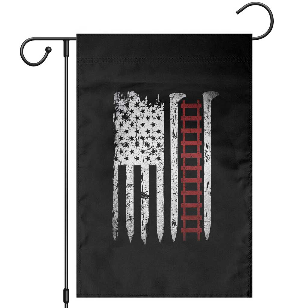 American Flag Railroad Garden Flag Railway Workers Track Spike Graphic TS10 Black Print Your Wear