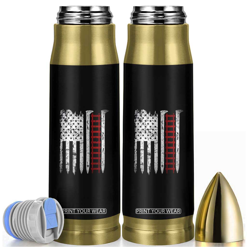 American Flag Railroad Bullet Tumbler Railway Workers Track Spike Graphic TS10 Black Print Your Wear