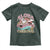 Hawaii Christmas Toddler T Shirt Surfing Santa With Tattoos Aloha Christmas TS10 Dark Forest Green Print Your Wear