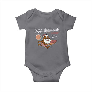 Hawaii Christmas Baby Onesie Beach Holiday Xmas Palm Tree Slay Santa TS10 Charcoal Print Your Wear