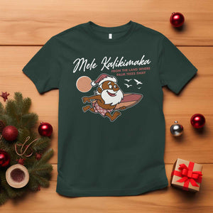 Hawaii Christmas T Shirt Beach Holiday Xmas Palm Tree Slay Santa TS10 Dark Forest Green Print Your Wear