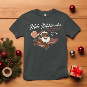 Hawaii Christmas T Shirt Beach Holiday Xmas Palm Tree Slay Santa TS10 Dark Heather Print Your Wear