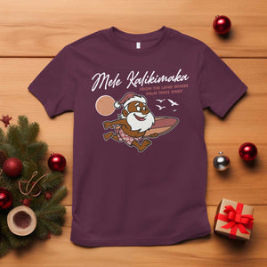 Hawaii Christmas T Shirt Beach Holiday Xmas Palm Tree Slay Santa TS10 Maroon Print Your Wear