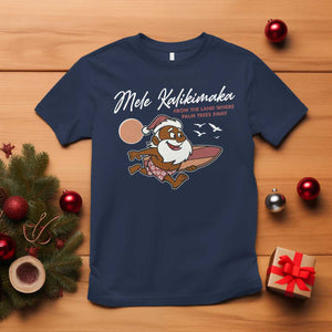 Hawaii Christmas T Shirt Beach Holiday Xmas Palm Tree Slay Santa TS10 Navy Print Your Wear