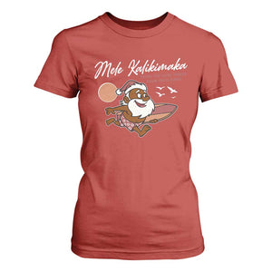 Hawaii Christmas T Shirt For Women Beach Holiday Xmas Palm Tree Slay Santa TS10 Red Print Your Wear
