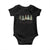 Merry and Bright Trees Baby Onesie Womans Holiday Coquette Tree Bow TS10 Black Print Your Wear