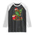 Bigfoot Christmas Raglan Shirt Believe Sasquatch Lovers Xmas Tree Lights TS10 Black White Print Your Wear