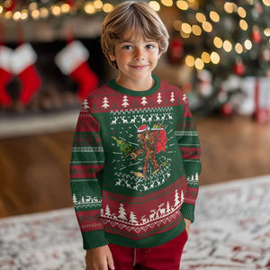 Funny Bigfoot Christmas Ugly Christmas Sweater Believe Bigfoot Santa Hat Sasquatch Loves Rock On TS10 Christmas Print Your Wear
