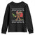 Funny Bigfoot Christmas Youth Sweatshirt Believe Bigfoot Santa Hat Sasquatch Loves Rock On TS10 Black Print Your Wear