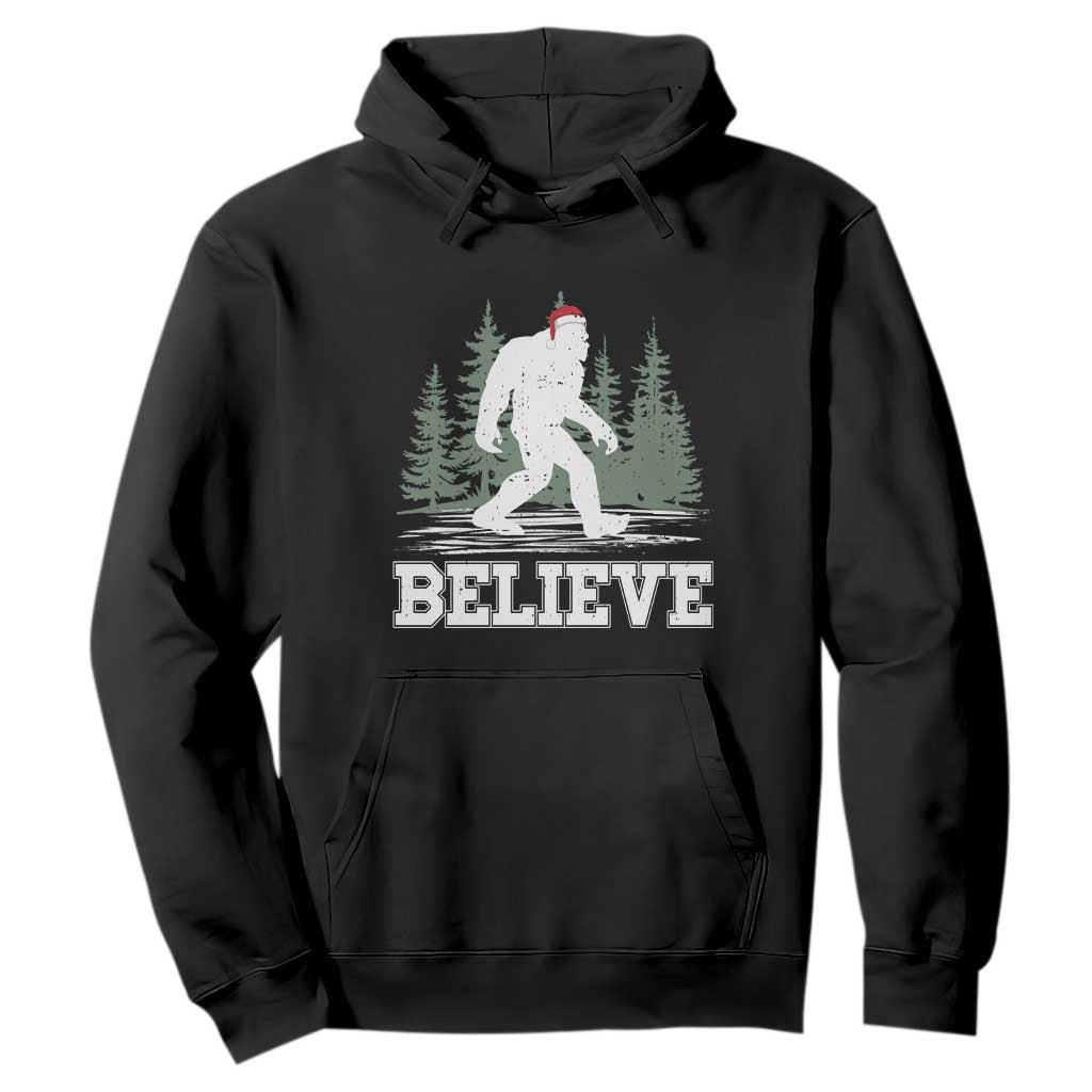 Bigfoot Christmas Hoodie Funny Sasquatch Believe Lovers Gifts TS10 Black Print Your Wear