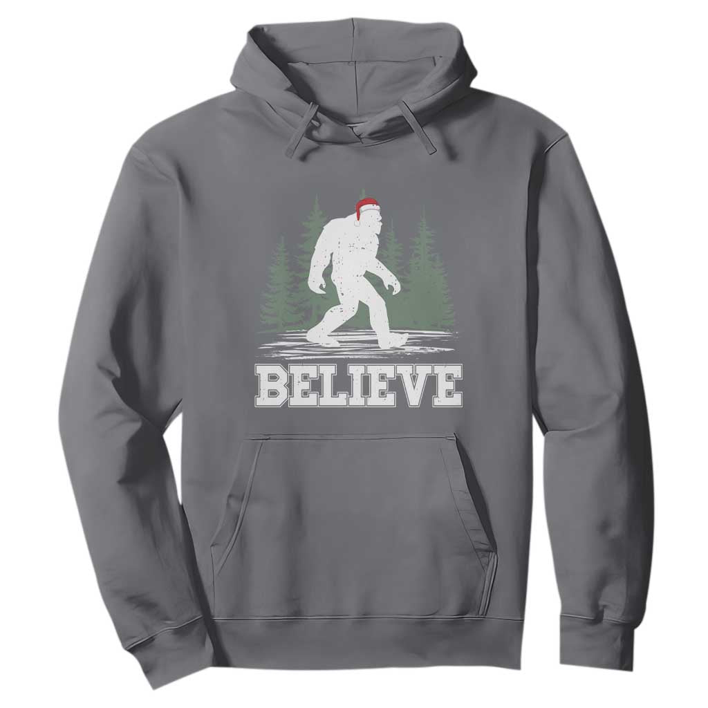 Bigfoot Christmas Hoodie Funny Sasquatch Believe Lovers Gifts TS10 Charcoal Print Your Wear