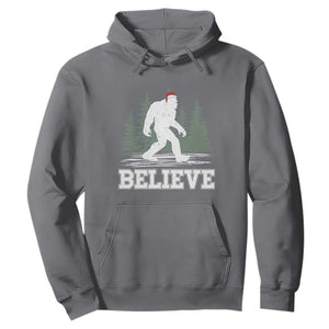 Bigfoot Christmas Hoodie Funny Sasquatch Believe Lovers Gifts TS10 Charcoal Print Your Wear