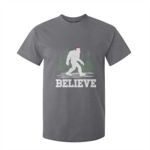 Bigfoot Christmas T Shirt For Kid Funny Sasquatch Believe Lovers Gifts TS10 Charcoal Print Your Wear