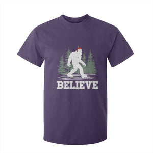 Bigfoot Christmas T Shirt For Kid Funny Sasquatch Believe Lovers Gifts TS10 Purple Print Your Wear
