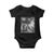 Funny Graphic Bigfoot Selfie with UFOs Weird Baby Onesie TS10 Black Print Your Wear