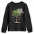 Hawaiian Christmas Youth Sweatshirt Deck The Palms Christmas Palm Tree Beach Family Vacation TS10 Black Print Your Wear
