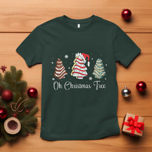 Funny Oh Christmas Tree Cakes T Shirt TS10 Dark Forest Green Print Your Wear