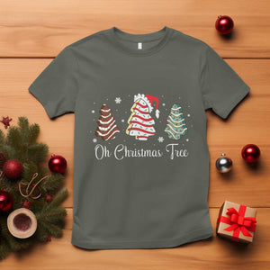 Funny Oh Christmas Tree Cakes T Shirt TS10 Military Green Print Your Wear