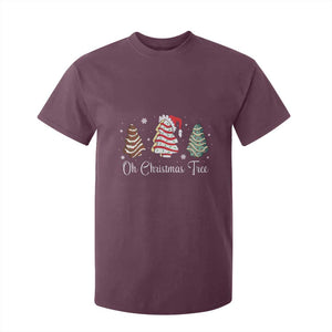 Funny Oh Christmas Tree Cakes T Shirt For Kid TS10 Maroon Print Your Wear