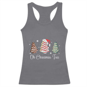 Funny Oh Christmas Tree Cakes Racerback Tank Top TS10 Charcoal Print Your Wear
