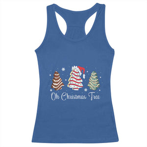 Funny Oh Christmas Tree Cakes Racerback Tank Top TS10 Royal Blue Print Your Wear