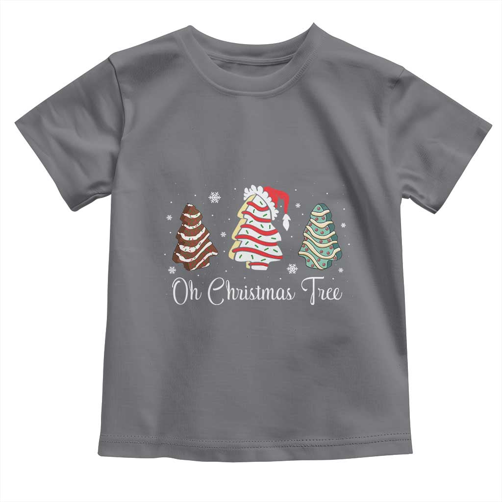 Funny Oh Christmas Tree Cakes Toddler T Shirt TS10 Charcoal Print Your Wear