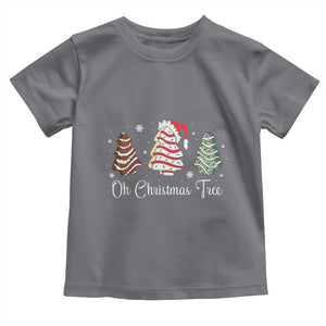 Funny Oh Christmas Tree Cakes Toddler T Shirt TS10 Charcoal Print Your Wear