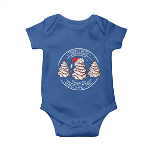 Farm Fresh Christmas Tree Baby Onesie Tree Cake Holiday Baking Crew TS10 Royal Blue Print Your Wear