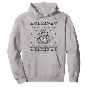 Bigfoot Santa Claus Hoodie Sasquatch Lovers Funny Xmas Ugly TS10 Ice Gray Print Your Wear