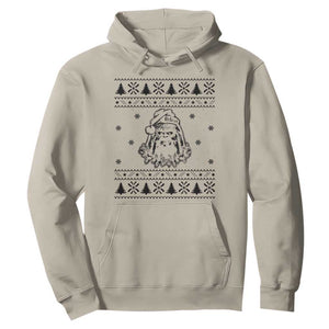 Bigfoot Santa Claus Hoodie Sasquatch Lovers Funny Xmas Ugly TS10 Sand Print Your Wear
