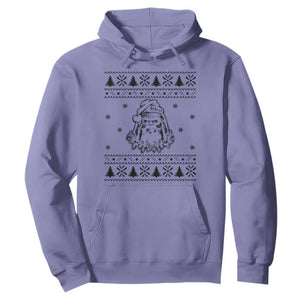 Bigfoot Santa Claus Hoodie Sasquatch Lovers Funny Xmas Ugly TS10 Violet Print Your Wear