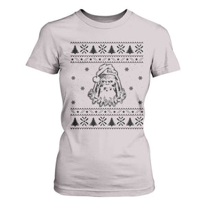 Bigfoot Santa Claus T Shirt For Women Sasquatch Lovers Funny Xmas Ugly TS10 Ice Gray Print Your Wear