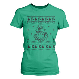 Bigfoot Santa Claus T Shirt For Women Sasquatch Lovers Funny Xmas Ugly TS10 Irish Green Print Your Wear