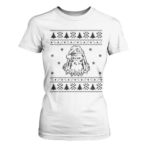 Bigfoot Santa Claus T Shirt For Women Sasquatch Lovers Funny Xmas Ugly TS10 White Print Your Wear