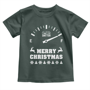 Merry Christmas Shitter's Full Baby Shirt Funny Ugly Christmas Sweater TS10 Dark Forest Green Print Your Wear