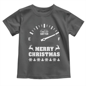 Merry Christmas Shitter's Full Baby Shirt Funny Ugly Christmas Sweater TS10 Dark Heather Print Your Wear