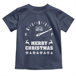 Merry Christmas Shitter's Full Baby Shirt Funny Ugly Christmas Sweater TS10 Navy Print Your Wear