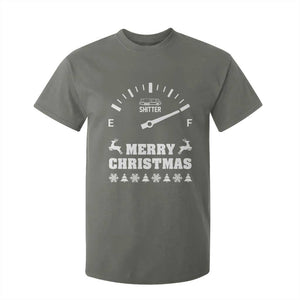 Merry Christmas Shitter's Full T Shirt For Kid Funny Ugly Christmas Sweater TS10 Military Green Print Your Wear