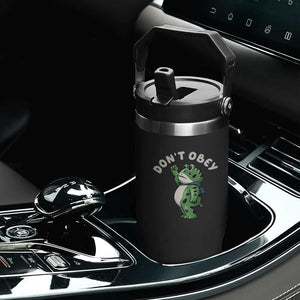 Portland Frog Flip Straw Tumbler Don't Obey Inflatable Costume Protest TS10 Print Your Wear