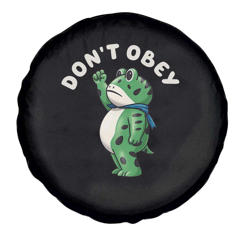 Portland Frog Spare Tire Cover Don't Obey Inflatable Costume Protest TS10 Print Your Wear