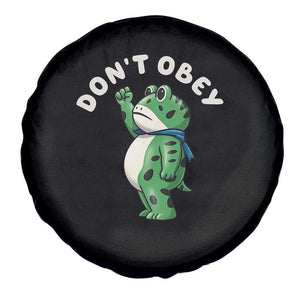 Portland Frog Spare Tire Cover Don't Obey Inflatable Costume Protest TS10 Print Your Wear