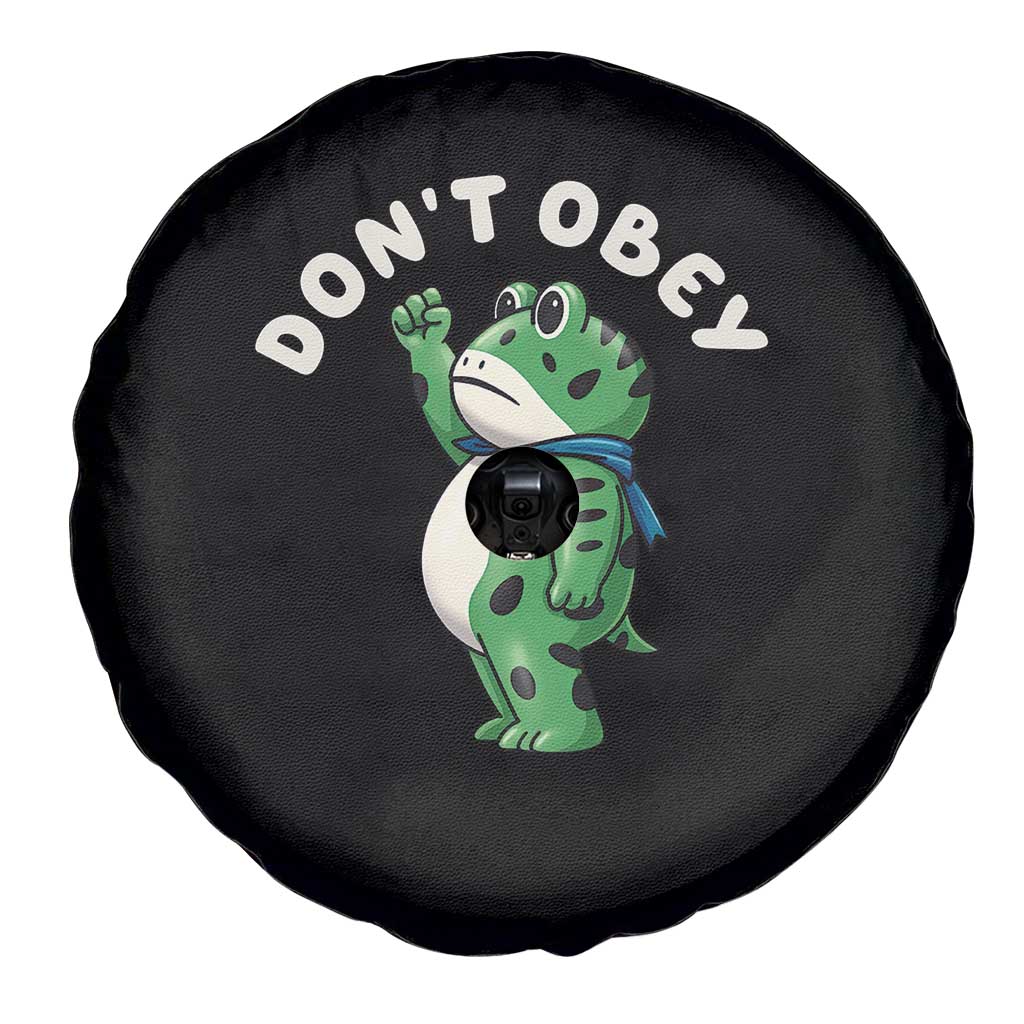 Portland Frog Spare Tire Cover Don't Obey Inflatable Costume Protest TS10 Print Your Wear