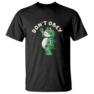 Portland Frog T Shirt Don't Obey Inflatable Costume Protest - Print Your Wear
