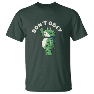 Portland Frog T Shirt Don't Obey Inflatable Costume Protest - Print Your Wear